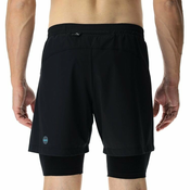 Mens Shorts UYN RUNNING EXCELERATION OW PERFORMANCE 2IN1 SHORT Black