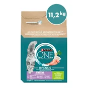 Purina ONE briketi za odrasle mačke z okusom purana, 4x2,8kg