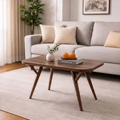 Hanah Home Sofya trpezarijski sto 126 × 75 × 75 cm, orah