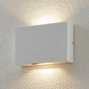 Lucande Katla LED zunanja stenska svetilka iz aluminija - Sodobni - bela - Kovina