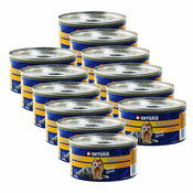 Konzerva pasje hrane ONTARIO Adult, koščki piščanca in želodec, 12x200 g
