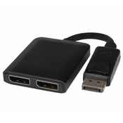 PremiumCord DisplayPort adapter - 2x DisplayPort, razširitev + zrcaljenje, 4K*2K@30Hz