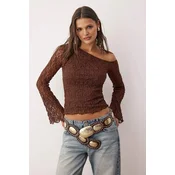 Trendyol Milla ženska bluza Twoaw26Bz00036, braon-braon