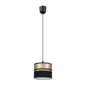 Luster na sajli LIMA 1xE27/60W/230V zlatna/crna