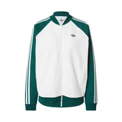 ADIDAS ORIGINALS Jopa na zadrgo SUPERSTAR LOOSE smaragd/bela