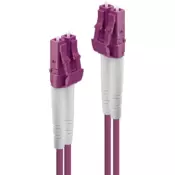 Lindy 46346 optični kabel 20 m LC OM4 Roza