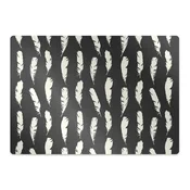 Decormat Podloga za stol White feathers 140x100 cm 2 cm