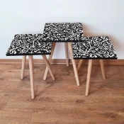 Hanah Home Set klub stocica 3Shp177, 3 komada, Šarena
