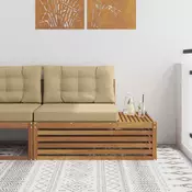 Vanjski krajnji kauc 3 Komad Prirodna i bež 115 x 83 x 73 cm