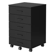 Songmics Mobilni predalnik 40x42x657 cm črne barve