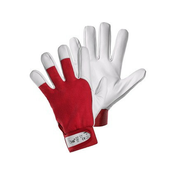 Kombinirane rokavice TECHNIK, rdeče in bele barve, velikost 2,5 mm, mm. 08