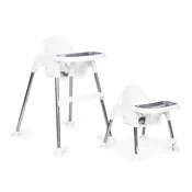 ECO TOYS Hranilica za bebe 2U1, Postolje i pojasevi, Bela