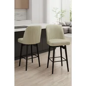 Hanah Home set barskih stolica Evax, 4 kom, krem / crni