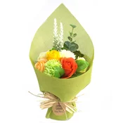 Stoječ šopek milnih rož - Zelena svežina - Glycerin, Dodecyl Sodium Sulfate, Polyvinyl Alcohol, Cocamidopropyl Betaine, Cocamide DEA, Zea Mays (Corn) Starch, Parfum, Aqua, (+/- CI 19140, CI 42090, CI 47005, CI 16255, CI 14720, CI 45430) - Majhna pozornost - Dan žena