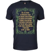 011Shop Muška majica kratkih rukava Lazareva kletva, Teget