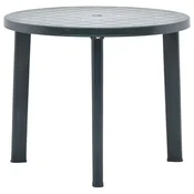 Vidaxl Vrtna miza zelena 89 cm plastika