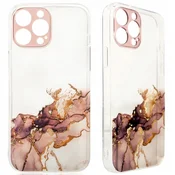 HURTEL Ovitek Marble za Samsung Galaxy A12 5G gel ovitek marmorno rjave barve