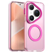 Hibridni ovitek Techsuit CandyCase MagSafe za Huawei Pura 80 Pro - pink