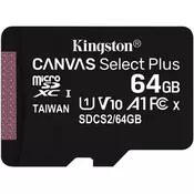 KINGSTON MICRO SD 64GB, SDCS2/64GBSP