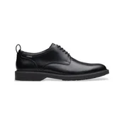 Clarks za moške. 26183253 Aldwin Lace GTX usnjeni čevlji črni (41.5), Črna, Ravna stran, Čipke, Priložnostno, Stran