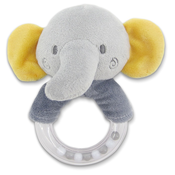 Lorelli plisana zvecka ring - elephant grey natural ( 10191360010 )