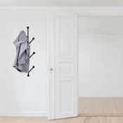 Wallity Zidna vešalica Rod 2, 25x94cm, Crna