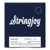 shumee Stringjoy BA50130XL poniklované struny na basgitaru 50-130 5-strunné extra dlhé
