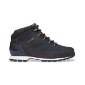 Timberland za moške. TB1A1QKA0191 Euro Sprint mornarsko modri vodoodporni čevlji srednjega kroja (46), Ravna stran, Čipke, Prilo&#