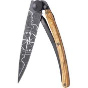 Sklopivi nož Deejo Olive Wood - Terra Incognita, 390 g