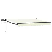 Rucna zlacivna tenda s LED diodama Krem i Antracit 3,5 x 2,5 m