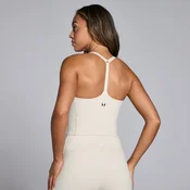 Ženski majica brez rokavov Tempo Strappy Racerback MP –puščavski pesek - XXL