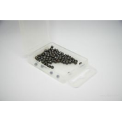 Slotted TUNGSTEN bead heads 3,5 mm 100 kos | black nickel