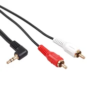 slomart Kabel Maclean, Mini jack 3,5mm, kotni, 2RCA, 1m, črn
