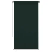 Vanjska roleta za zamracivanje 120 x 230 cm tamnozelena HDPE