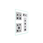 shumee Steklena deska za rezanje 35x52 Kuhinja