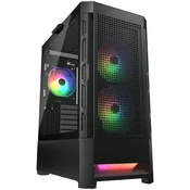 COUGAR DUOFACE RGB PC Case, Mid Tower, Black