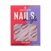 Essence Nails In Style manikura 12 ks odtenek 13 Stay Wavy za ženske