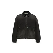 Pull&Bear Prehodna jakna črn denim