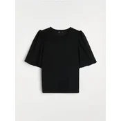 Sinsay - Bluza puf-rukava - crno