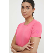Sportska majica kratkih rukava Rossignol Plain boja: ružičasta, RLMWY11