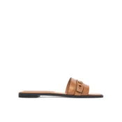 Natikači Tory Burch Romy Slide 183305 Rjava