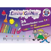 Einfacher!-Geht-Nicht: 34 Kinderlieder BAND 1+2 für die RAINBOW Instrumente (+Play-Along-Streaming) | LeuWa