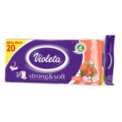 VIOLETA Strong&Soft toaletni papir, 3-slojni, breskev, 20/1