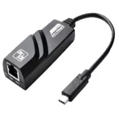 FAST ASIA mreA3ni adapter USB C 3.1 na RJ45 (Crni) LAN 802.3 USB C 3.1/3.0 do 1000Mbps