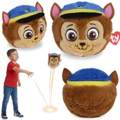 Paw Patrol TY Paw Patrol CHASE Plišasta žogica, poskakujoča maskota, BEANIE BOUNCERS, igračka za spretnost za otroke 10 cm