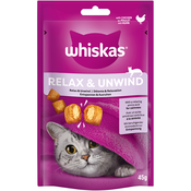 Whiskas Snacks Relax & Unwind – Piletina (8 x 45 g)