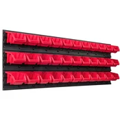 shumee Deska za orodje 115 x 39 cm polica za garažno steno