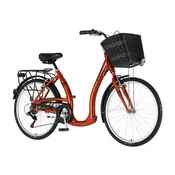Bicikl City Visitor Vintage 26 Alu 18 V-Brake 6 Brzina 155-178cm (S/M) Narandžasti Perla