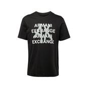 ARMANI EXCHANGE Majica, siva / crna / bijela