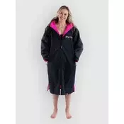 Dryrobe Advance Long Sleeve Surf Poncho black pink